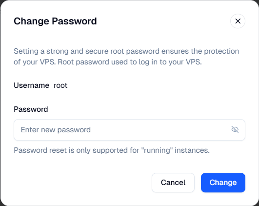 set your new password