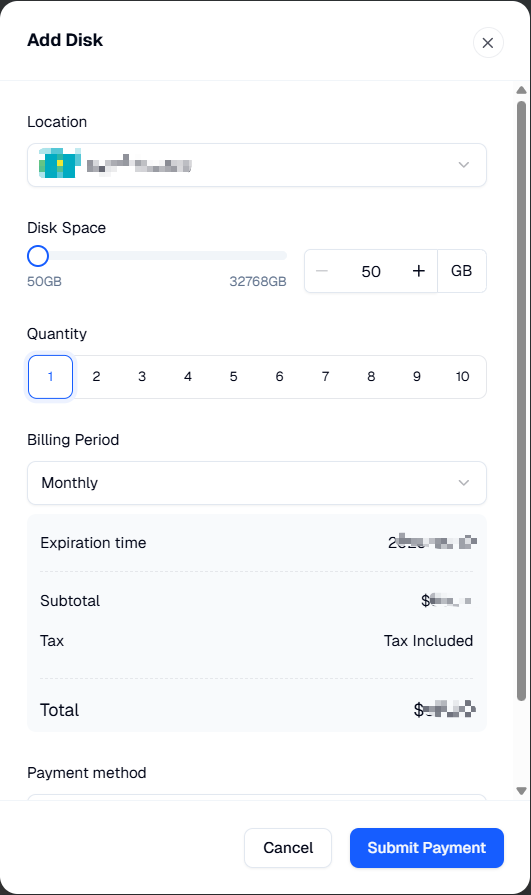 Add Disk