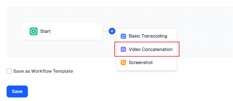 Video stitching nodes