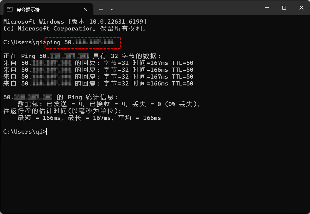 ping ip