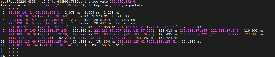traceroute-vps